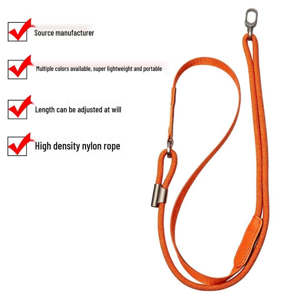 7mm Flat Strap Adjustable Crossbody Lanyard for Mobile Phones - Anti-Lost & Anti-Theft, High-End Universal Outdoor Use