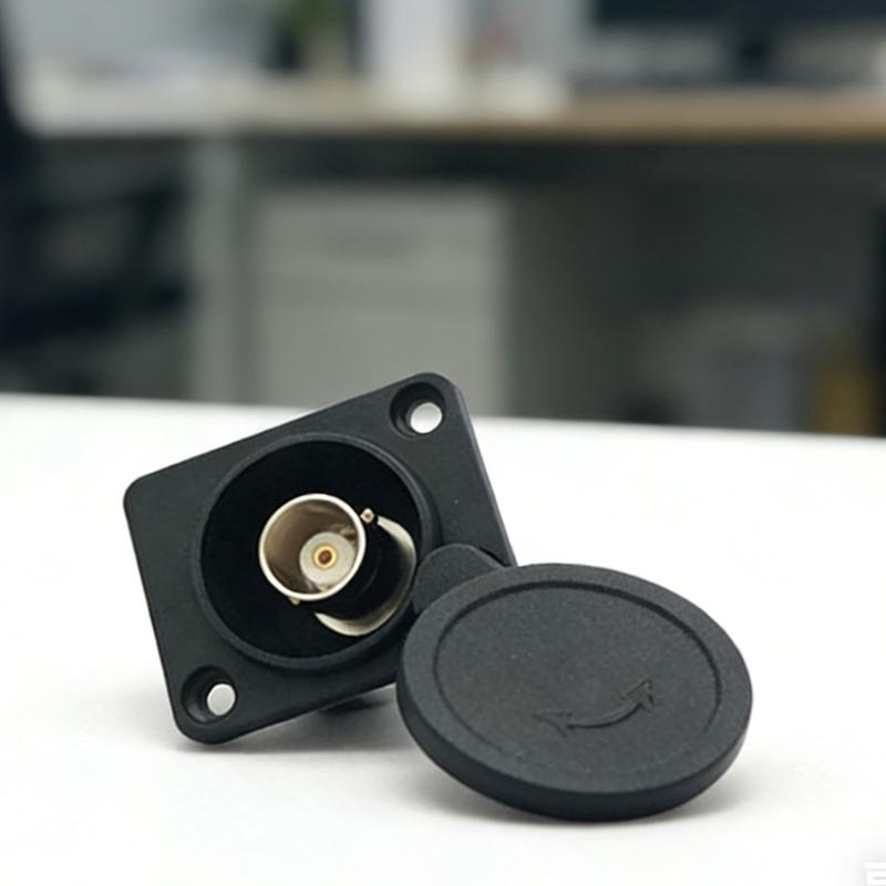 Quality BNC Female Connector D-Type Panel Mount With Waterproof Cap For Sound Video Surveillances Camera Equipment