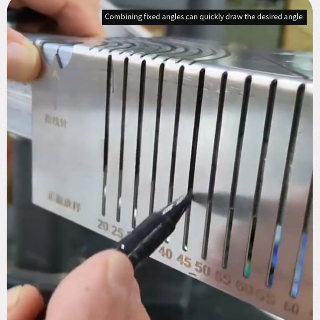 Instrument de marcare de precizie reglabil Indicator multifuncțional de marcare a metalelor Transport ușor pentru construcții de inginerie de prelucrare a metalelor