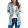 Autumn/Winter V-Neck Cardigan Sweater for Women - Single-Breasted Long Sleeve Knitwear Coat