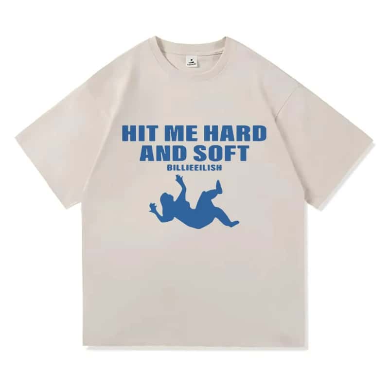 בילי אייליש Hit Me Hard and Soft The Tour חולצת טי שירט חיה בתלת מימד 2026 קיץ חדש יוניסקס נשים כותנה חולצת טי שירט אוברסייז Y2K