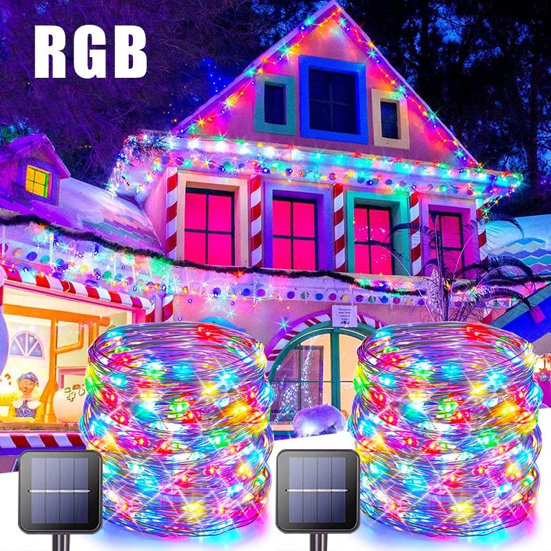 Outdoor Solar Fairy Light 7M/12M/22M/32M String Lights Engery Saving Waterproof Christmas Decoration for Birthday Wedding