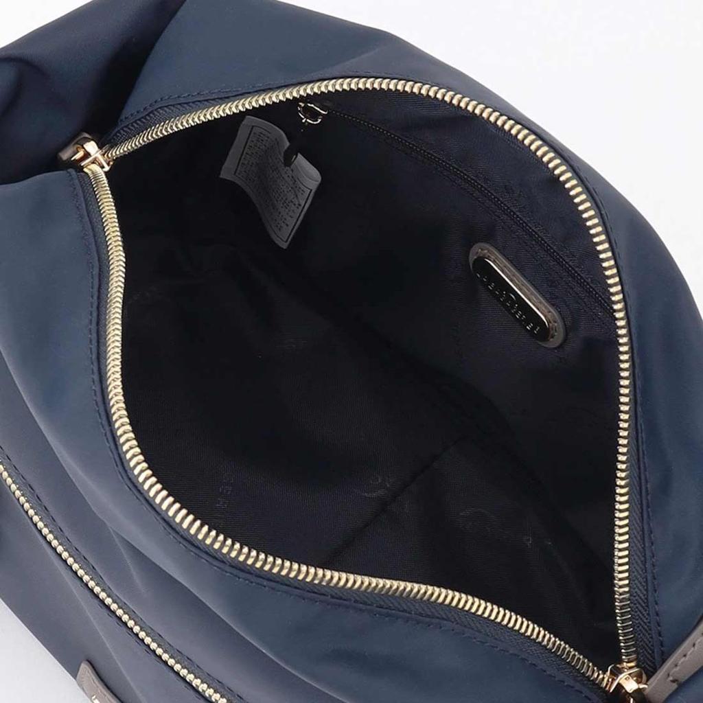 Labagagerie Metal Buckle Box Shoulder Bag, SS Size, B008501, Navy (66)