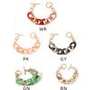 Modern Resin Chain Bracelet Adjustable Bangle for Women Candy Color Wristchain Fashion Jewelry Unique Mother Day Gift