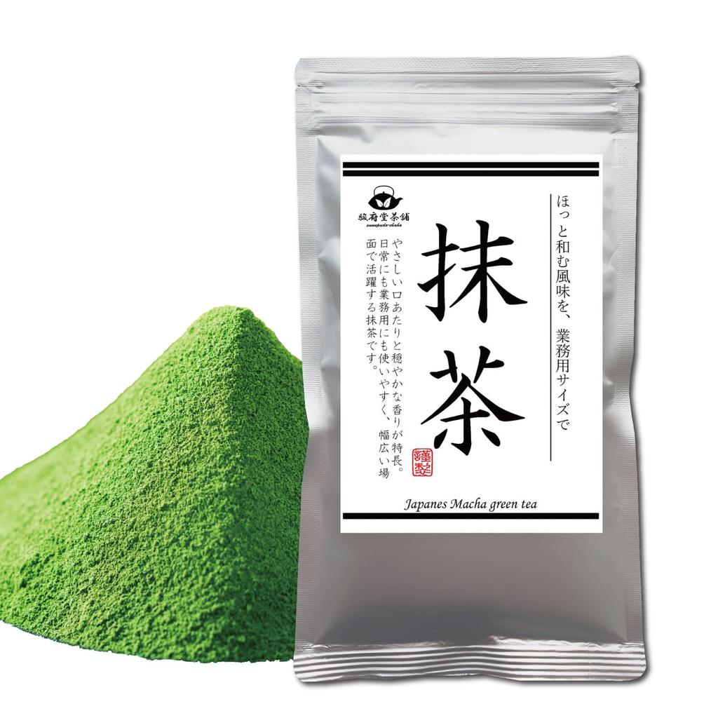 Sunpudo Tea Shop Matcha 100g Commercial Use Premium Japanese Matcha Powder, Perfect for Restaurants, Sweets, and Home Use, Zippered Stand-Up Pack (1