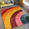 Modern Abstract Irregular Colored Area Carpet Multi-color Shaped Printed Anti Slip Floor Carpet Suitable for Home Decoration