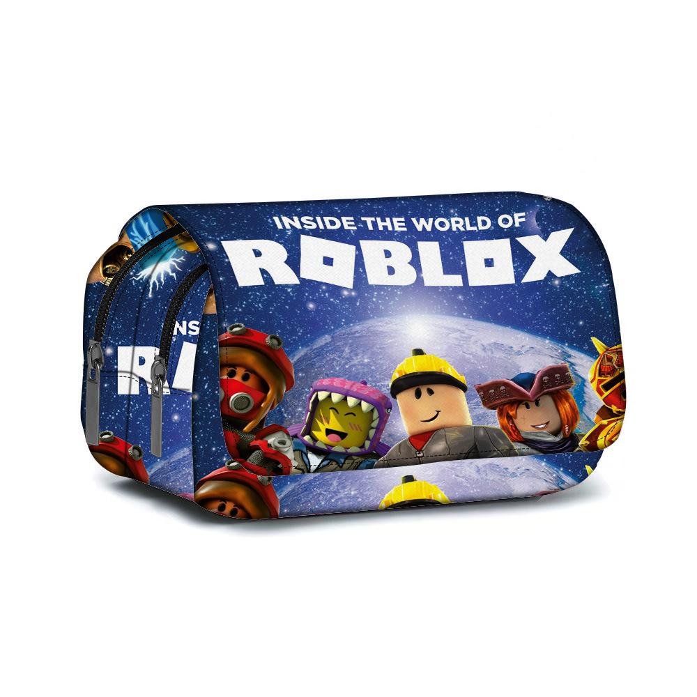

My World Pencil Case Full Printing Stationery Case Primary And Secondary School Students Animation Pencil Case Large Capacity Pencil Case All-over print pencil case