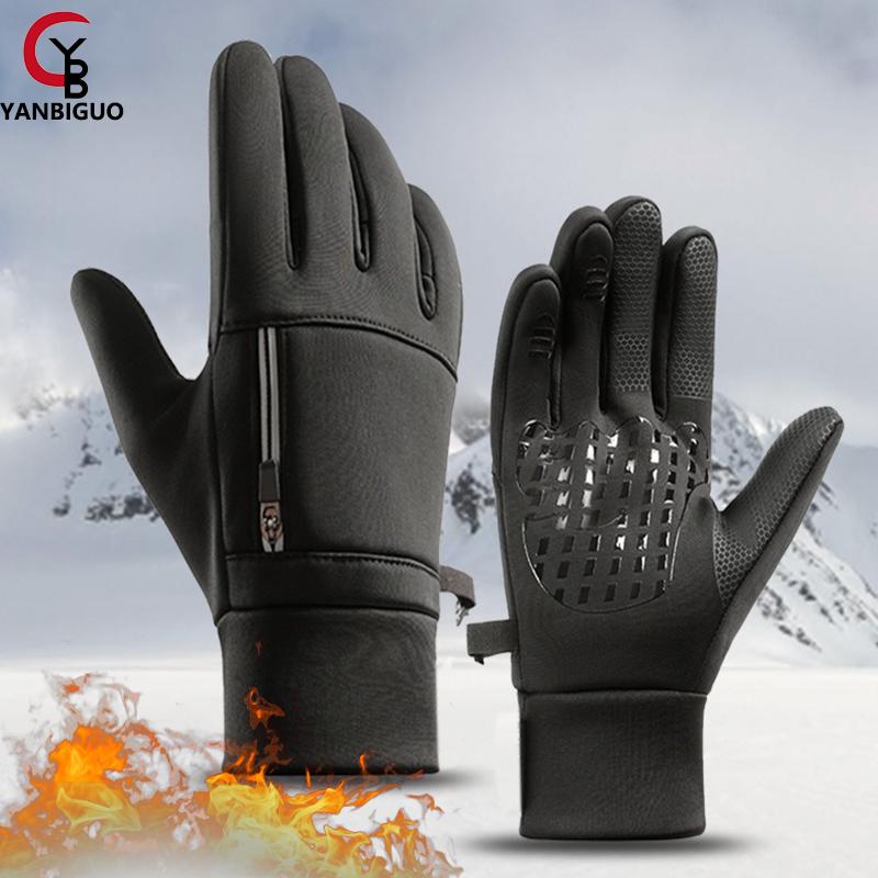 Durable And Safe Yanbiguo Winter Gloves For Men Women-Waterproof Thermal Glove For Cold Weatherwarm Gloves For Cyclingsnowtouchscreen Finger