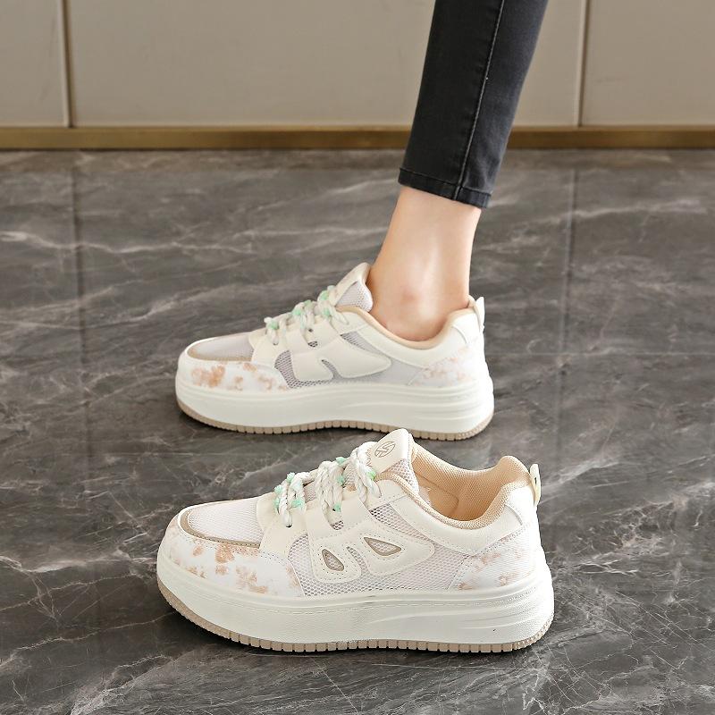 Students summer 22 new breathable mesh shoes niche bread shoes platform sports