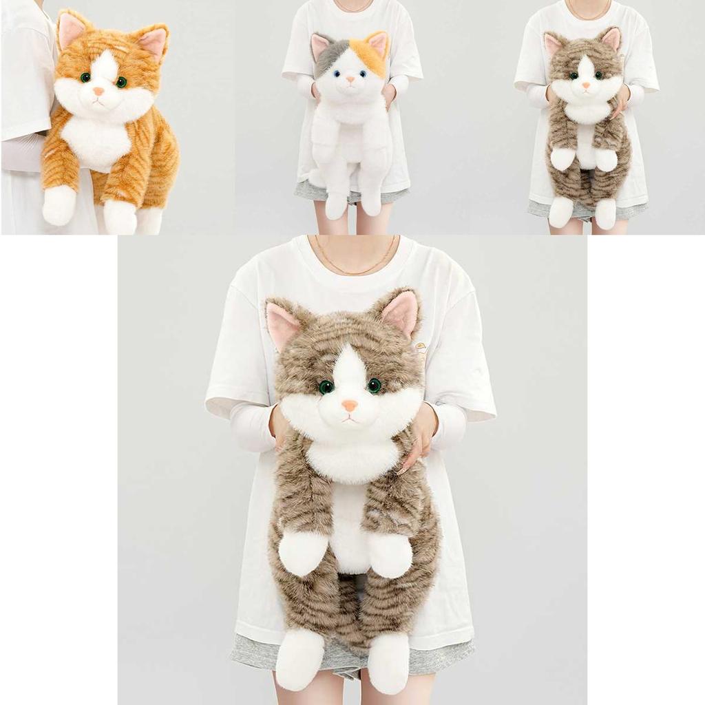 Niedliches realistisches Katzenplüschtier mit weicher PP-Baumwolle für Kinder Geburtstagsgeschenk