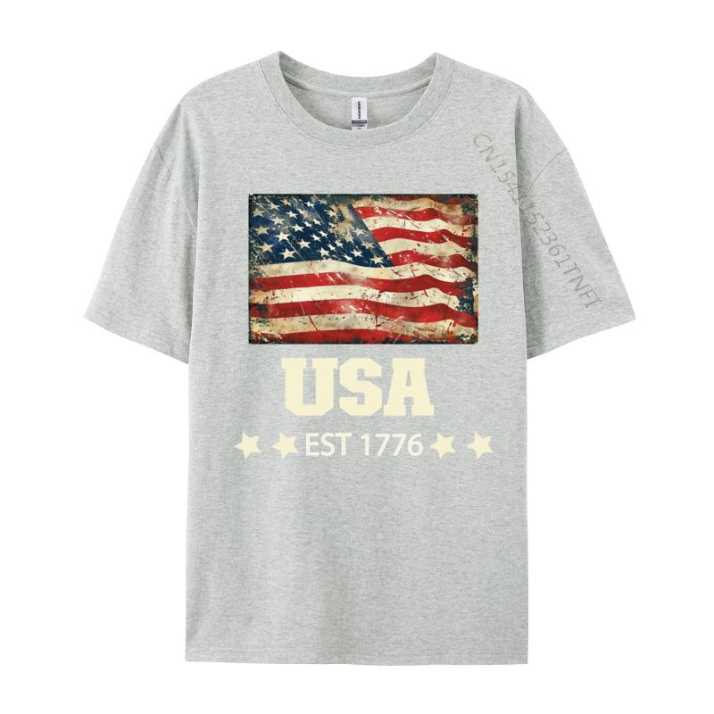 Life Is Really Good USA Flag 4th of July Beach Funny Normal Family Tshirts Premium Cotton Tops Tees for Men T Shirt Design