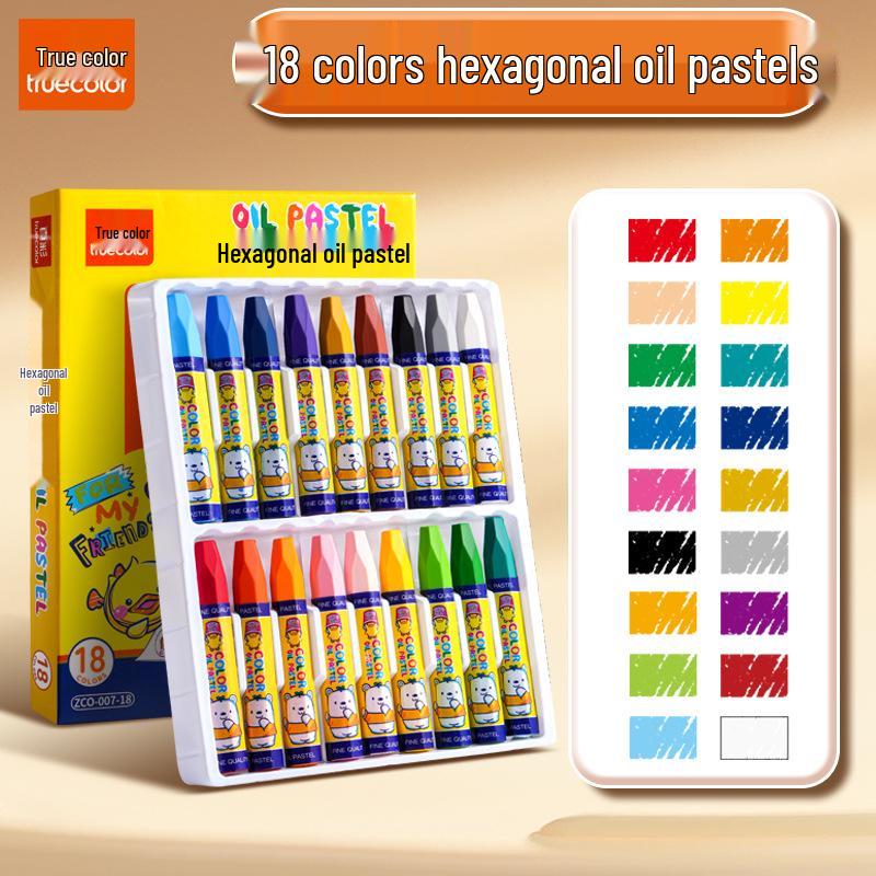 Oil Pastels for Kids - Mess-Free, Non-Stick Crayons, Safe for Children, 24, 36, and 48 Color Sets Available