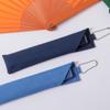 [Nishikawa Shoroku Shoten] Summer Fan, Mini Size, with Fan Case, Women's, Gift, Fashion Fan, Craft (Navy)