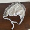 White Lolita Headscarf 3D Butterfly Lace Hair Band  Travel Beach Picnic Photoshoot