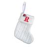 Kids' Embroidered White Knit Christmas Stocking - Holiday Decor