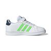 Adidas Neo Grand Court Comfortable Trendy Durable Low-Top Kids Skate Shoes Kids Skate Shoes White Green GX5746