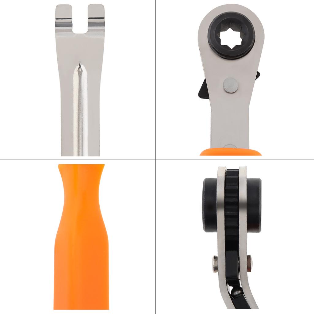 2pcs Automatic Tightening Slack Adjuster Tool 5/16 Inch Ratchet Wrench Brake Kit for Air Brake System Car Truck Trailer