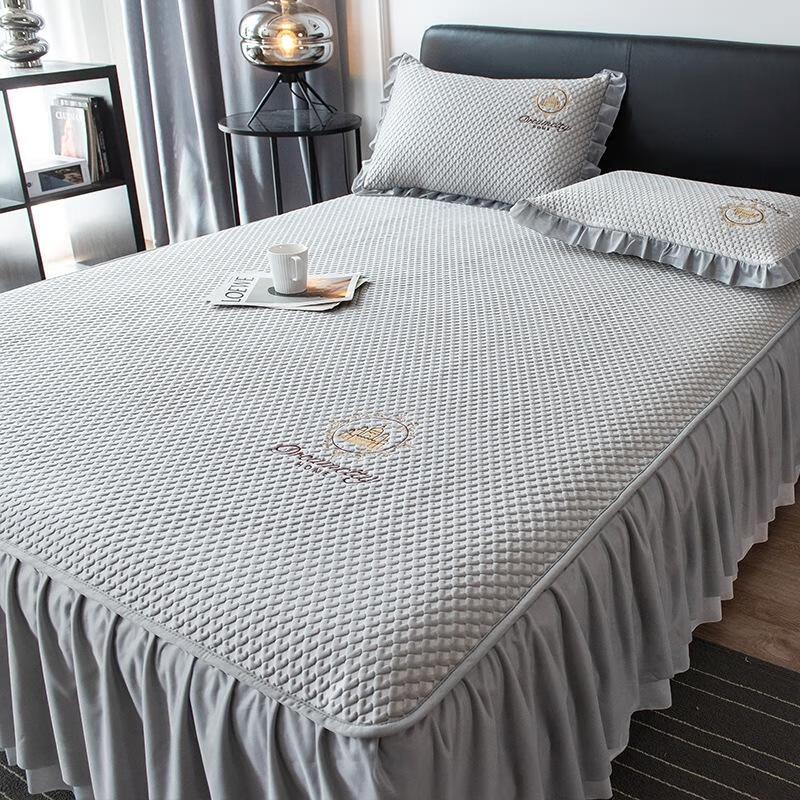 JINGRUIXIANG Cooling Ice Silk Mat Bedding Set