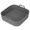 Reusable Square Shape Air Fryer Liner Food-Grade Silicone Air Fryer Accessories