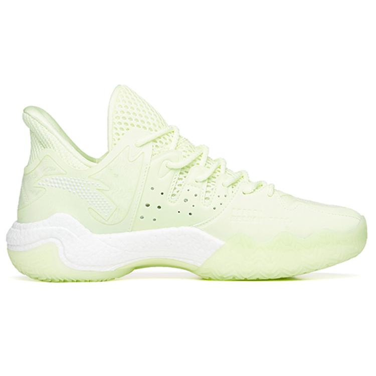 New Anta Shock Wave 4 Cushioning Anti Slip And Wear Resistant Mid Top Performance Basketball Shoes Women's Green Night 122231106-4