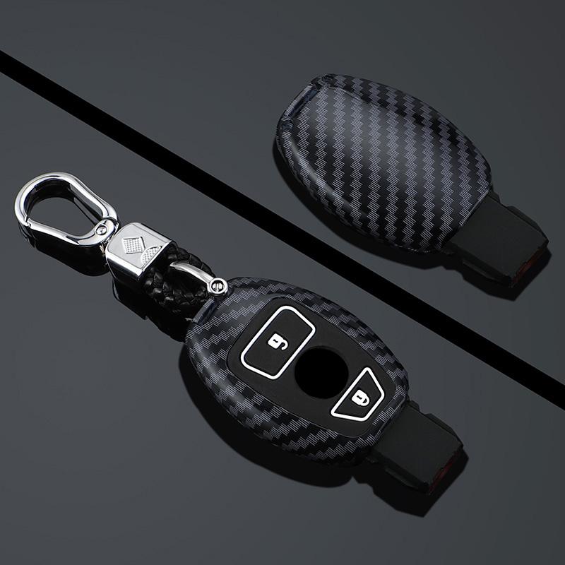 Suitable Abs Carbon Fiber Car Key Case Cover For Mercedes Benz A B C Class Gls Gla Glk Glc Cls Cla Amg W204 W205 W212 W463 W176