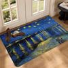 Starry Night Van Gogh Art Room Mats Nordic Style Home Doormat Bathroom-Toilet Mats Bedroom Hotel Decor Mat