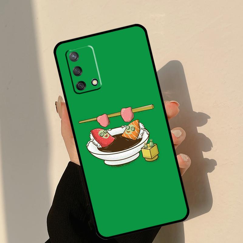Japanische Sushi Essenshülle Für Oppo A80 A60 A40 A15 A16 A17 A57 A94 A74 A54 A76 A96 A18 A38 A58 A78 A98 A6 A5 Pro