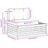 Outdoor Corner Sofa Natural 115 X 83 X 73 Cm Solid Acacia Wood