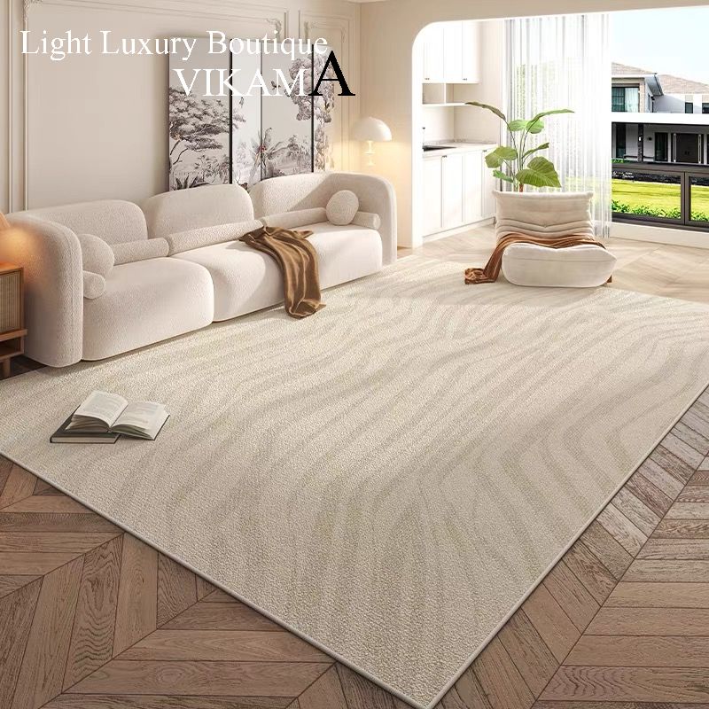Cream Style Carpet Living Room Superior Sense Sofa Coffee Table Blanket Home Decoration Easy Care Bedroom Non-Slip Mat