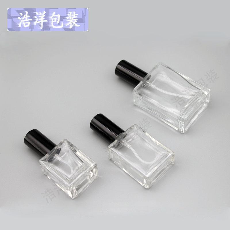 10/15/30ml Flat Square Frosted Glass Perfume Spray, Premium Refillable Travel Atomizer, Viral Essential