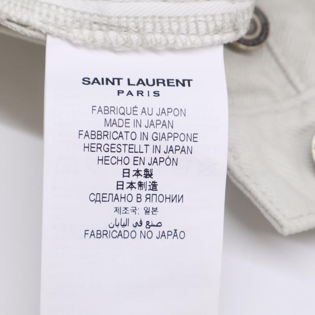 SAINT LAURENT PARIS [Good Condition] 614443 Button fly denim pants/ Bottoms 24 Ice blueUsed