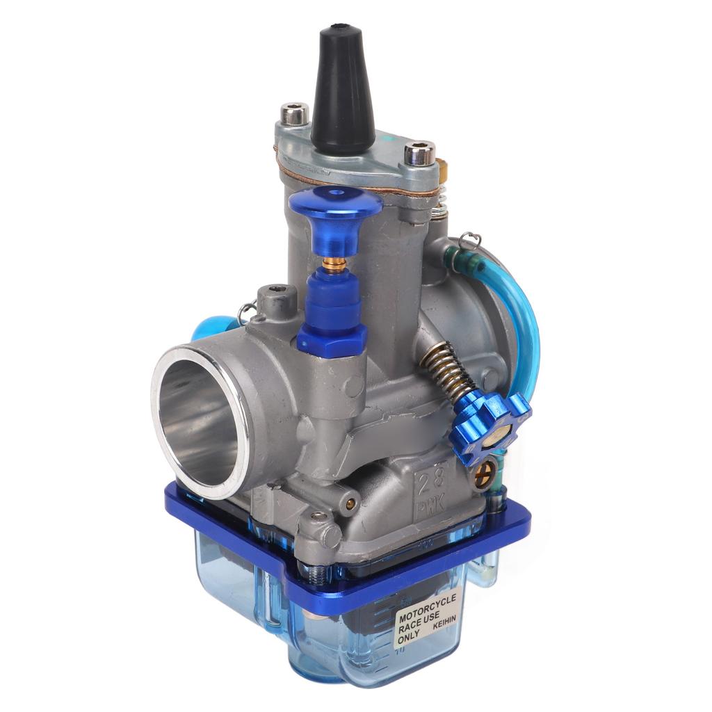 PWK 28mm Carburetor Motorcycle ATV Dirt Bike Universal Carb Zinc Aluminum Alloy Blue for YZ80 YZ85