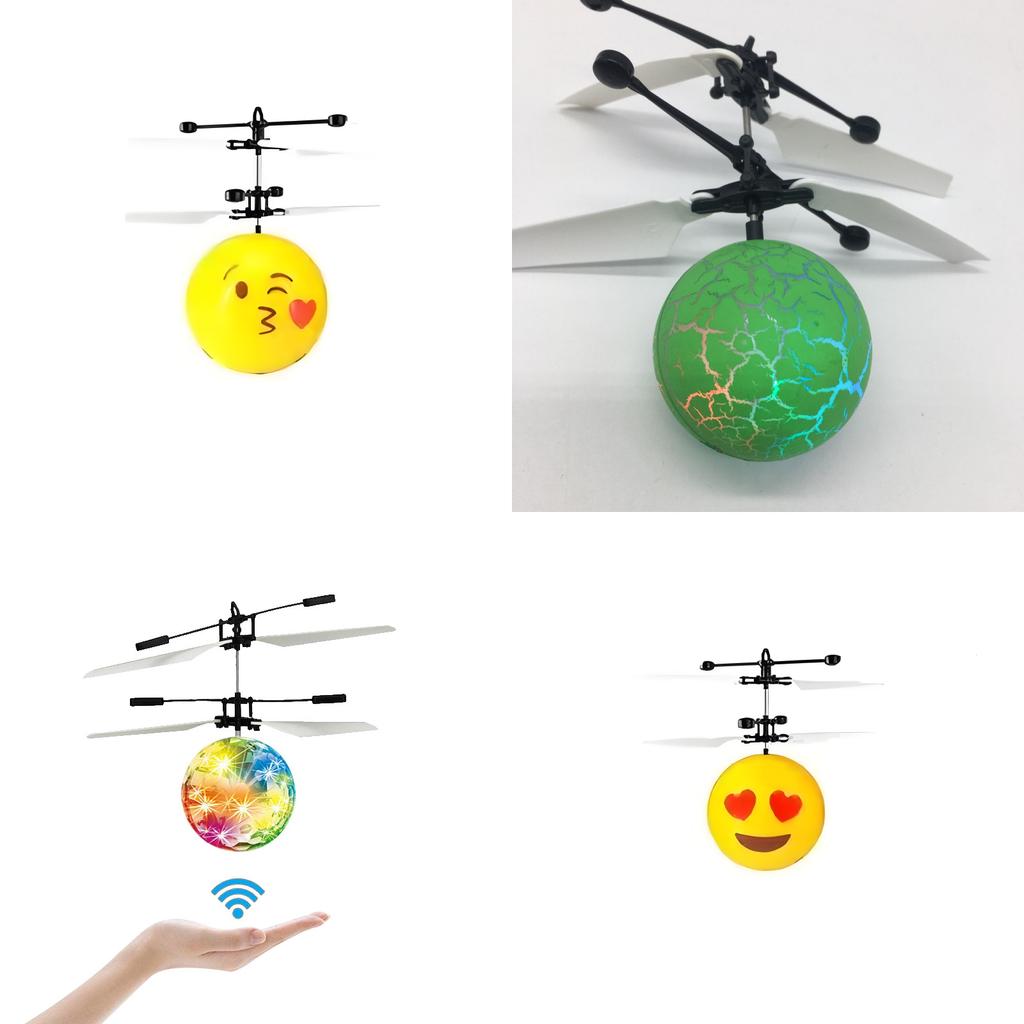 Control Remoto Bola de Cristal de Inducción Luz LED Esfera Voladora Para Jugar Niños
