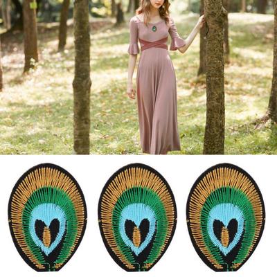 Blue Butterfly Embroidered Patch Iron//Sew on Sewing Soluble Delicate