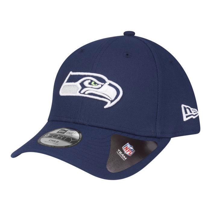 Casquette ajustable pour enfants New Era 9Forty - THE LEAGUE NFL Teams - Seattle Seahawks - Bleu - 100% coton