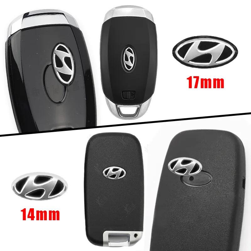 For Hyundai Creta Santa Kona Genesis Equus Coupe Elantra Car Logo Remote Control Key Badge Sticker Auto Emblem Decal Accessories XX42