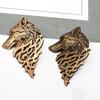 Jewelry Men Vintage Suit Collar Punk Lapel Badge Pin Wolf Brooch