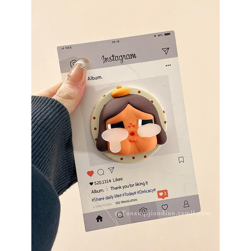 Adorable Crying Cartoon Star Magnetic Stand for iPhone/Huawei - Hello Kitty Compatible