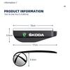 2PCS Car Rearview Mirror Rain Eyebrow Visor Small Round Mirror For Skoda Octavia 2 3 A7 Fabia Rapid Superb Scala Kamiq Karoq