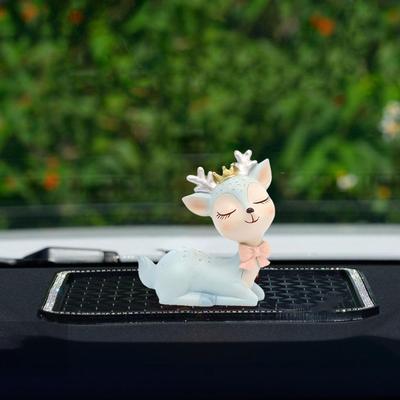 Resin Miniature Fawn Baby Deer Figurines Birthday Wedding Ornaments Christmas Decorations Furnishing