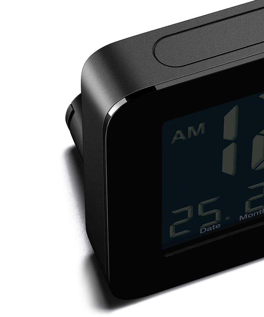 Importierter digitaler Wecker, schwarz, BC10B [Reguläres Produkt], Braun/Braun