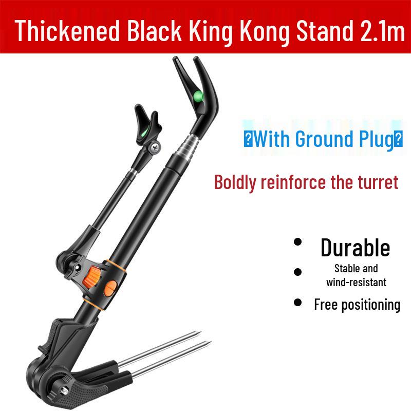 Multi-functional Stainless Steel Fishing Rod Holder and Ground Insert Stand