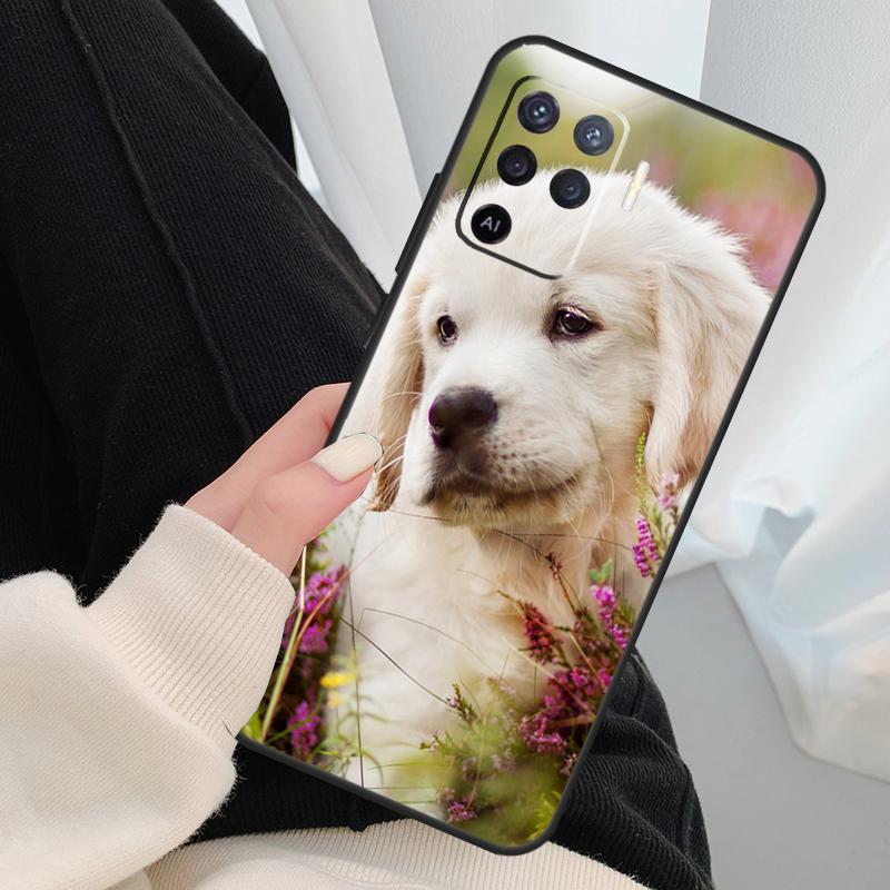 Golden Retriever Dog Case For Oppo A17 A57 A77 A40 A78 A54 A74 A94 A76 A16 A96 A18 A60 A80 A38 A58 A98 A15 A5 Pro
