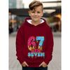 67 Meme Hoodie für Kinder Lustiger Digitaldruck Herbst-Sweatshirt Locker Bequem Oberteile Streetwear Mode Y2k Kinderkleidung