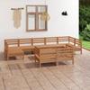 Day and Night - Day and Night Garden Furniture Set 10 Pieces Solid Pine Wood Honey Brown