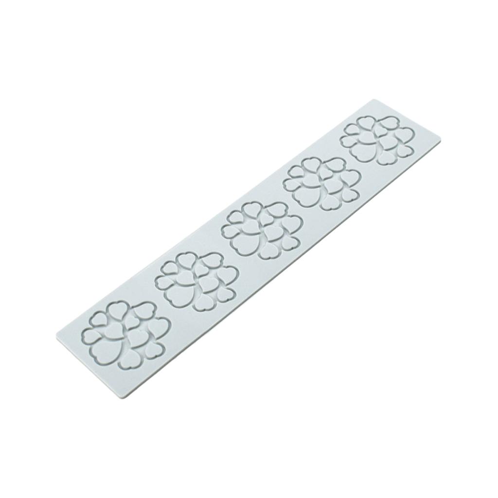 Silicone Lace Mat for Fondant Leaf Heart Bubble Pattern DIY Baking Decorating Tool