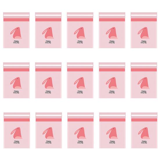 15Pcs Garbage Bag Self-adhesive Waterproof Leakproof No Residue Cute Chick Pattern Disposable Car Trash Pouch Daily Use