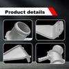 High Performances Aluminum Coolant Pipe with 3 Hose Clamps 1657722H02 Air Intake Cooling Tube with Clip Set for Vehicle