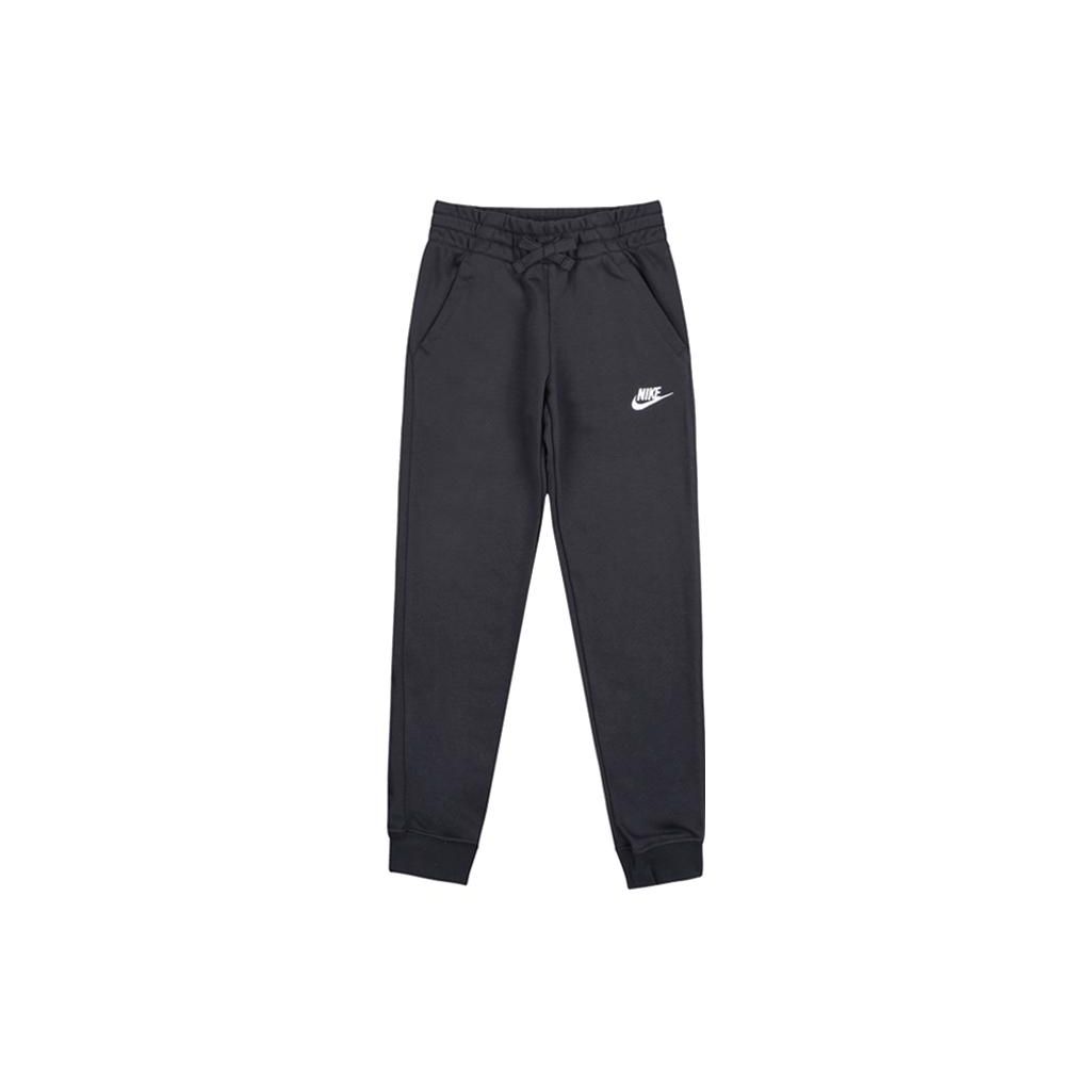 

Nike Kids Knitted Sports Pants Sportswear Club Solid Logo Embroidery Drawstring Black Kids bottoms DA0864010 M
