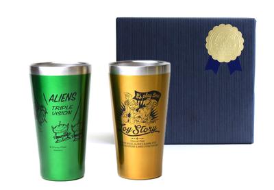 Kintoen Becher Disney Paar Metall Thermo Becher 340ml Stereth Doppelwandige Struktur Toy Story 51382